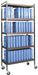 Economy Open Style Chart Racks (Wired Dividers)-Omnimed