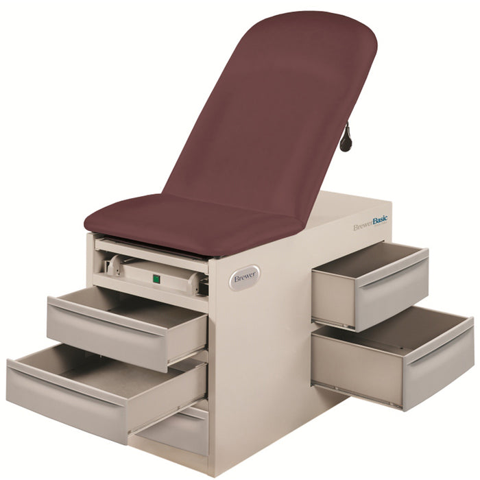 Brewer 4001 Basic Exam Table with Pelvic Tilt and Drawer Warmer