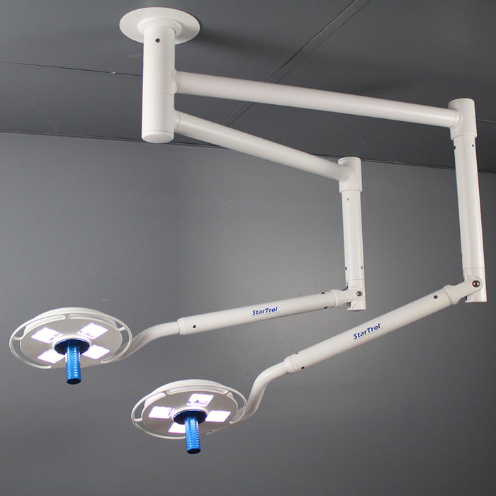 Galaxy 4×4 Dual Ceiling Mounted Surgical Light-StarTrol