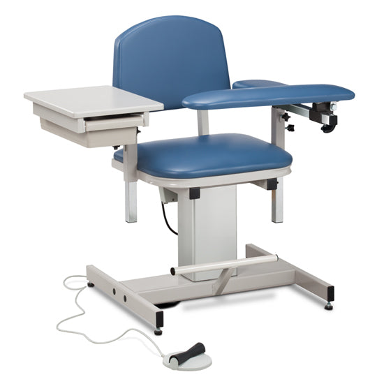 6342 Power Series, Blood Drawing Chair with Padded Flip Arm and Drawer