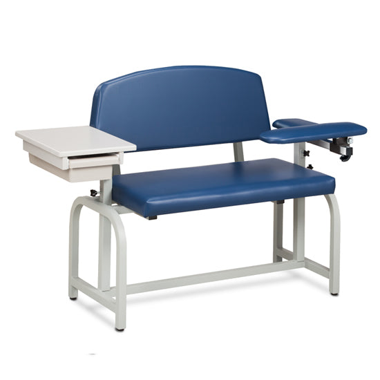 66002 Lab X Series, Extra-Wide, Blood Chair with Padded Flip Arm and Drawer