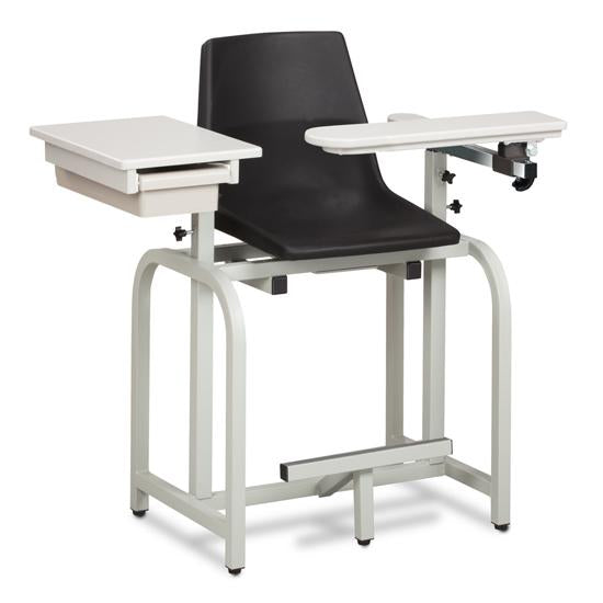 66022-P Standard Lab Series, Extra-Tall,Blood Drawing Chair with ClintonClean Flip Arm and Drawer