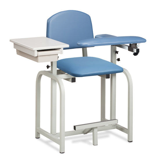 66022 Lab X Series, Extra-Tall, Blood Drawing Chair w/ Padded Flip Arm and Drawer