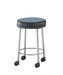 MR Conditional Padded Stool stainless steel 15" Diam. x 21"H 2" cushion on rubber tips - Didage
