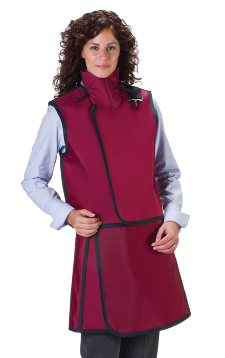 Women's Lead Free X-Ray Apron and X-Ray Vest with Thyroid Collar