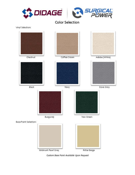 Midmark 281 Color Code Chart Midmark Ritter 104 Exam Table Refurbished– Didage