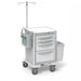 4-Drawer Junior Short IV Cart  (JSGKA-3369-WHT)With Optional Accessories-Waterloo Healthcare