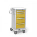 4-Drawer Junior X-Tall Isolation Cart (JXGKA-3999-YEL)-Waterloo Healthcare