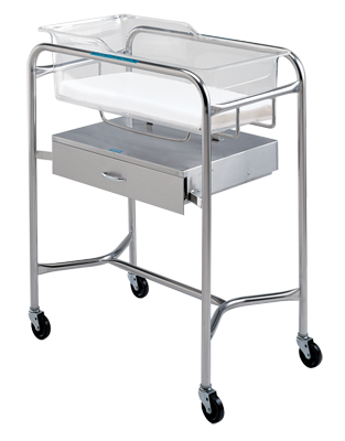 P-1110-B-SS Bassinet Stand with Drawer