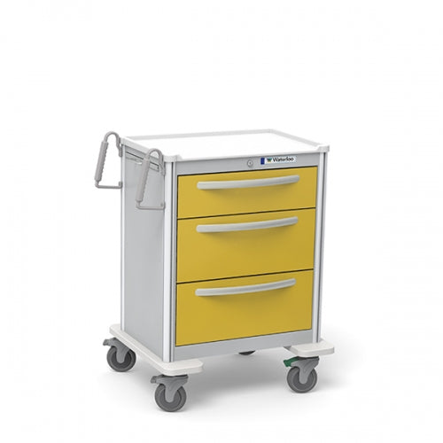 3-Drawer Medium Isolation Cart(UMGKA-699-YEL)-Waterloo Healthcare