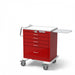 5-Drawer Short Emergency Cart (USRLU-33339-RED)-Waterloo Healthcare