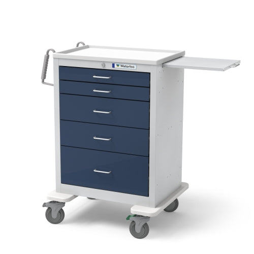 5-Drawer Tall Anesthesia Cart (UTGKU-33669-DKB)-Waterloo Healthcare