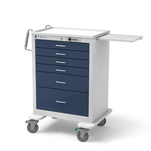 6-Drawer Tall Anesthesia Cart (UTGSU-333369-DKB)-Waterloo Healthcare