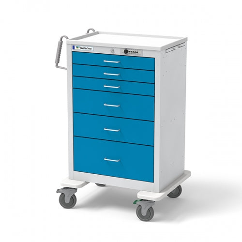 6-Drawer X-Tall Anesthesia Cart (UXGSU-333669-ELB)-Waterloo Healthcare