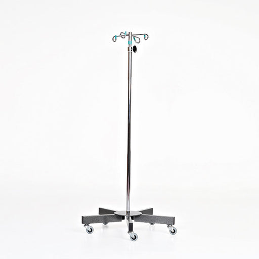 Chrome 5-leg IV Pole-MidCentral Medical