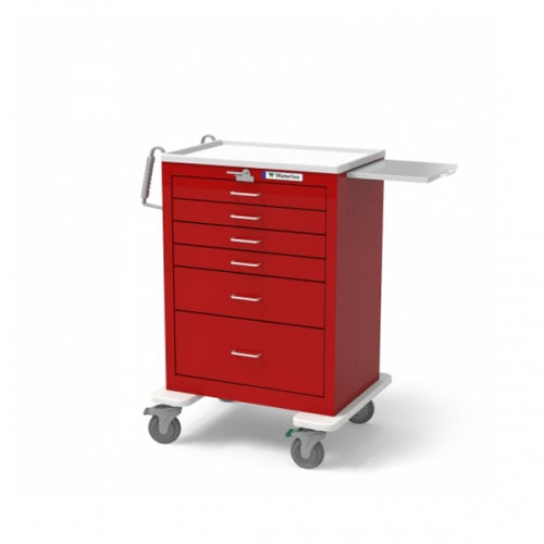 6-Drawer Tall Emergency Cart (UTRLU-333369-RED)-Waterloo Healthcare
